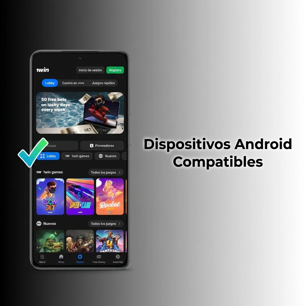 Dispositivos Android compatibles con la app de 1win en México: Samsung, Motorola, Xiaomi, OPPO, Huawei y más