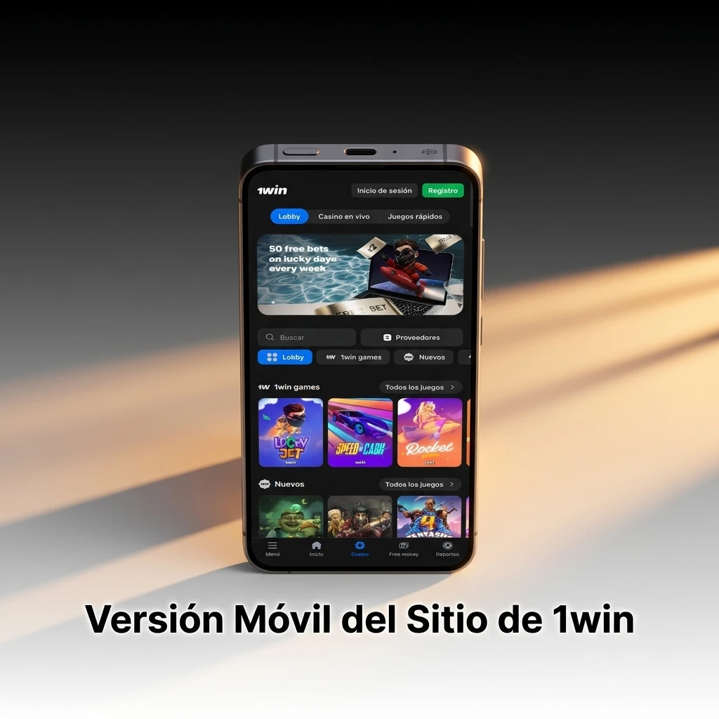 Versión móvil del sitio 1win optimizada para smartphones y tablets con apuestas deportivas y casino