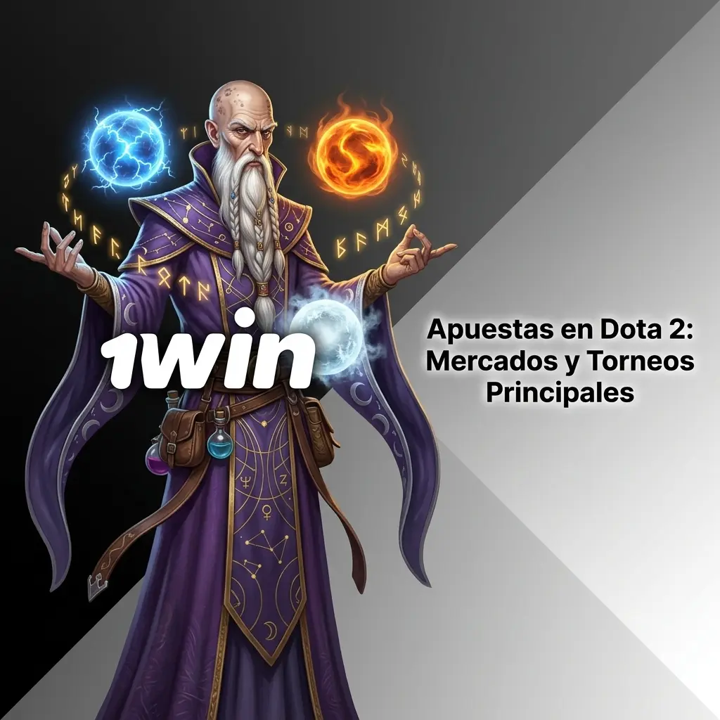 Apuestas en Dota 2: mercados como ganador de partida, kills y torneos como The International y ESL One.