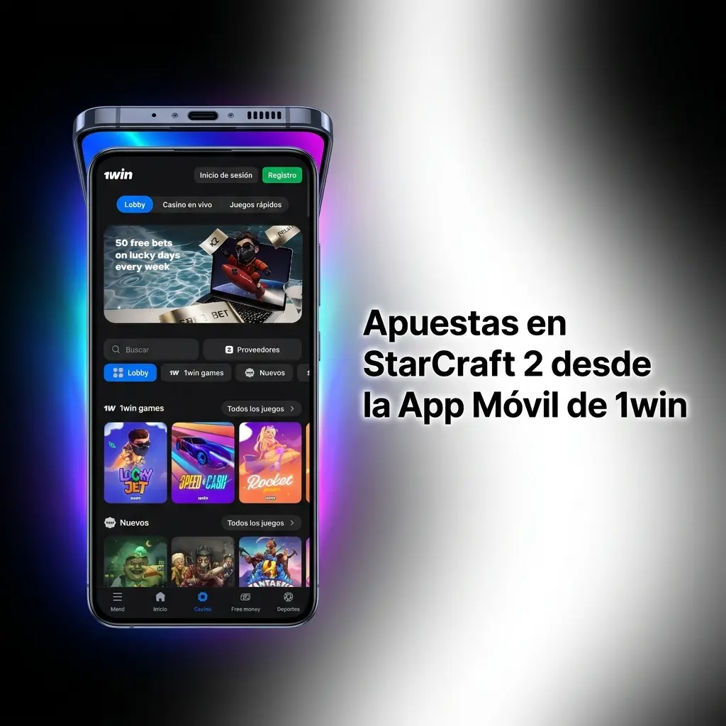 Apuesta en StarCraft 2 desde la app móvil de 1win en Android e iOS con mercados y cuotas completas