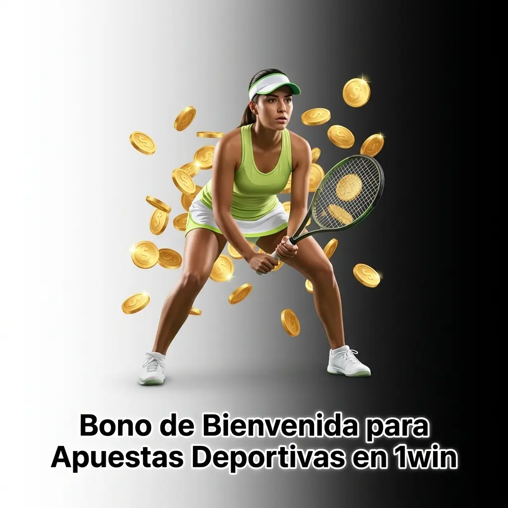 Bono de bienvenida 500% en 1win para apuestas deportivas y tenis en México con requisitos de rollover