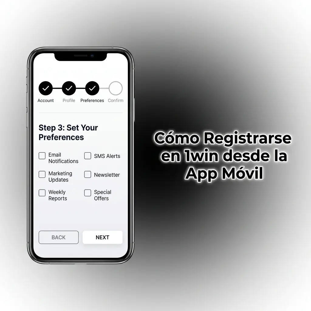 Registro en 1win desde app móvil iPhone: pasos para crear cuenta con número, correo o redes sociales en MXN