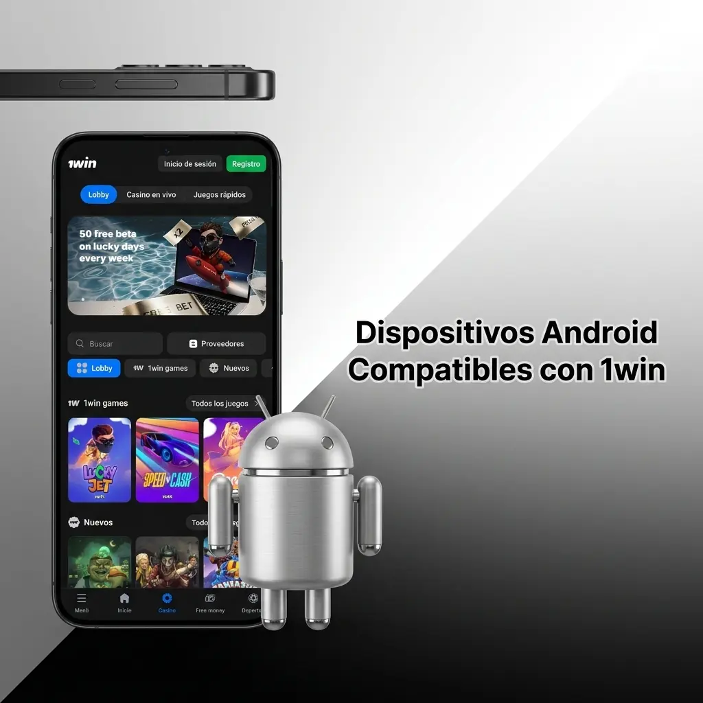 Dispositivos Android compatibles con 1win: Samsung, Xiaomi, Motorola, Huawei, OPPO, Realme y OnePlus