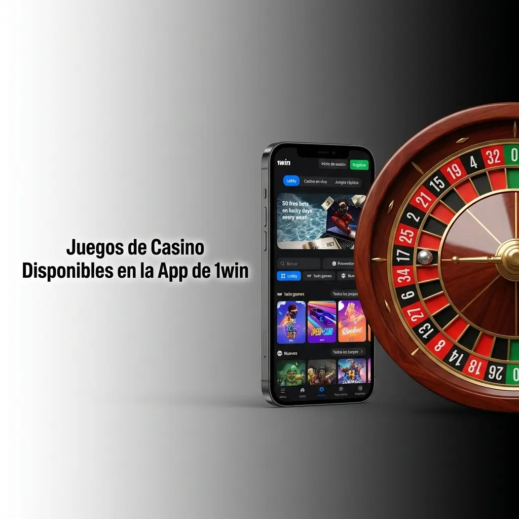 Juegos de casino en la app de 1win iOS: tragamonedas, ruleta, blackjack, baccarat, crash games y póker en vivo